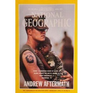 National Geographic Vol 183 NO 4 April 1993 Issue Andrew Aftermath Cover
